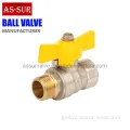 Gas Brass Ball Valve Industrial Safety Radiator Water Gas Brass Ball Valve Supplier